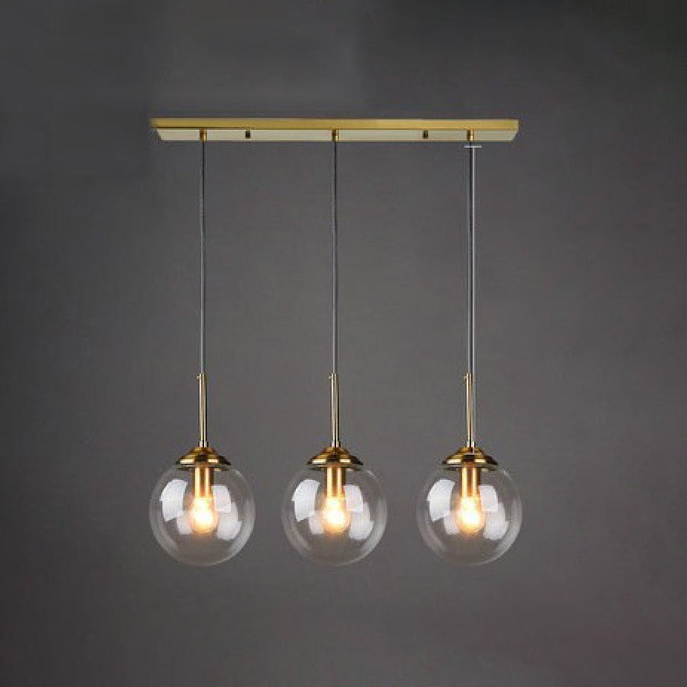Smoke Amber Elegant Ambience Art Glass Bubble Pendant Light