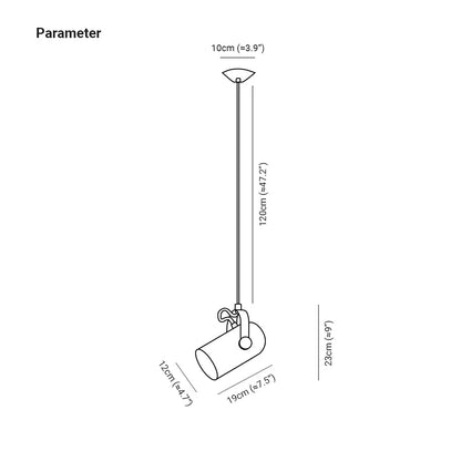 Adjustable Head Rotatable Pendant Light For Dining Rooms