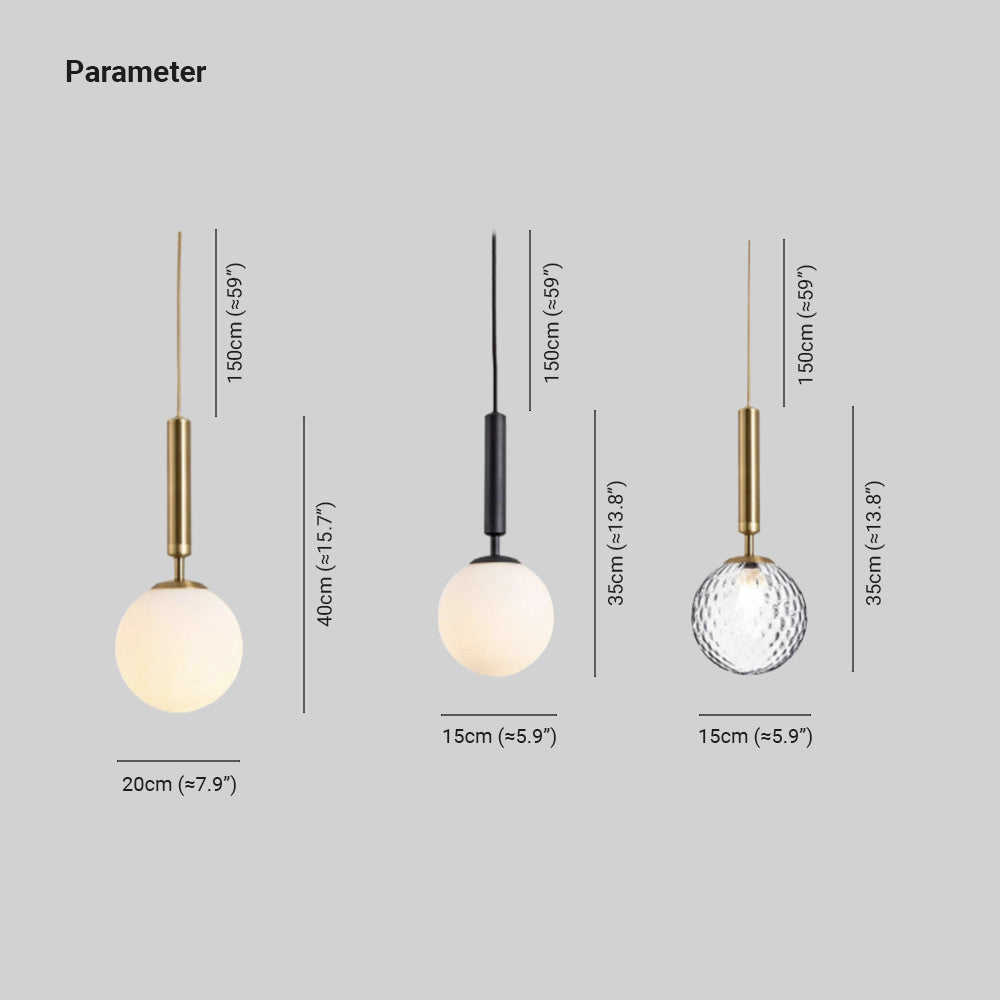 Pendant Light For Elegant Ambience Modern Glass Ball