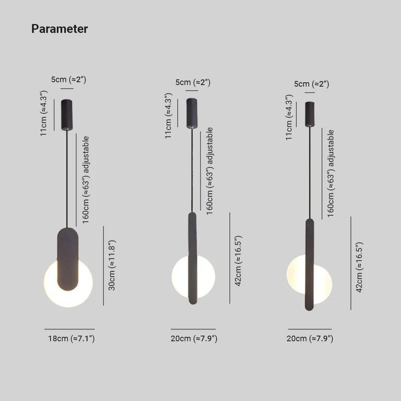 Smart Dimmable LED Pendant Light Fixture for Premium Living Room