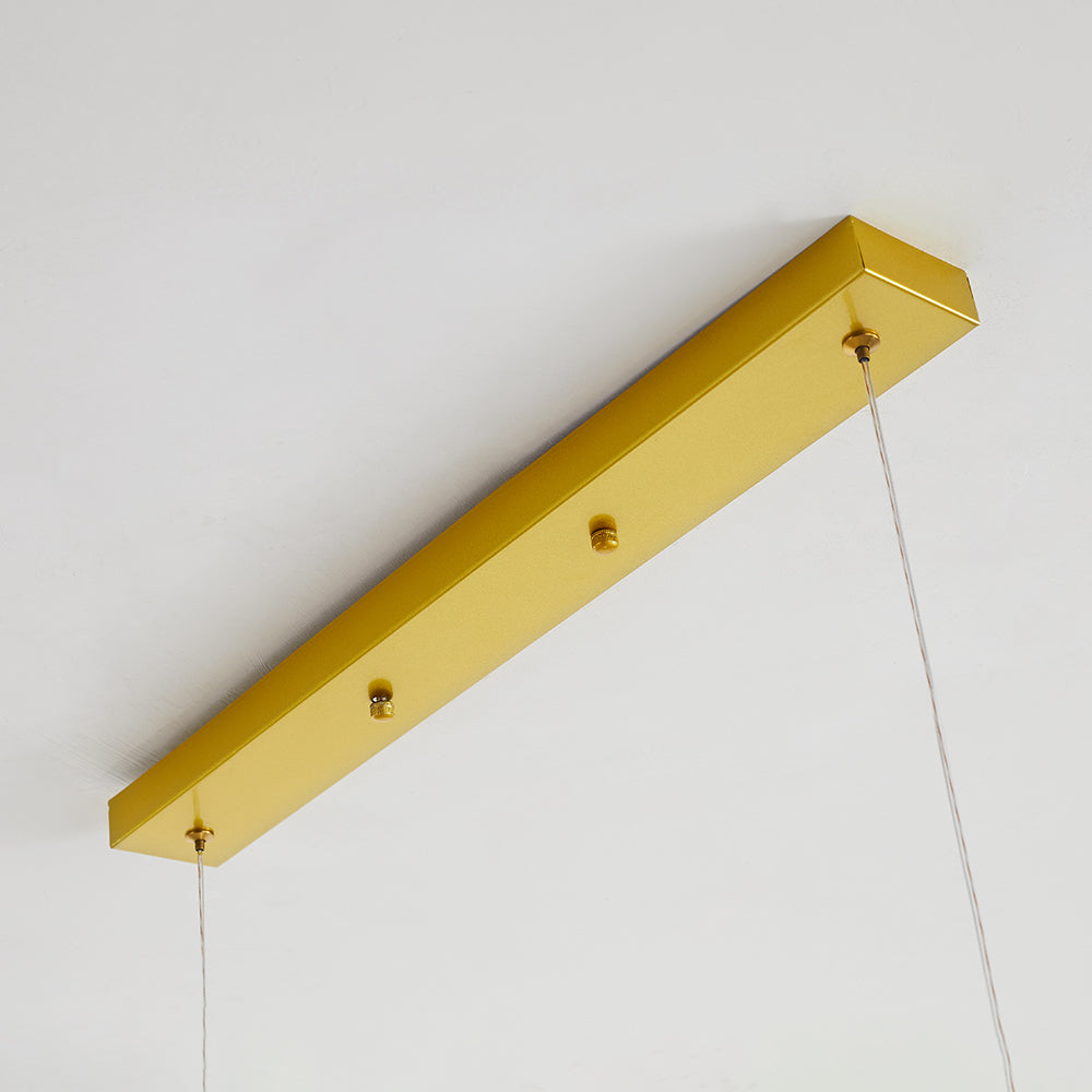 Warm Glow Glass Art Deco Pendant Light