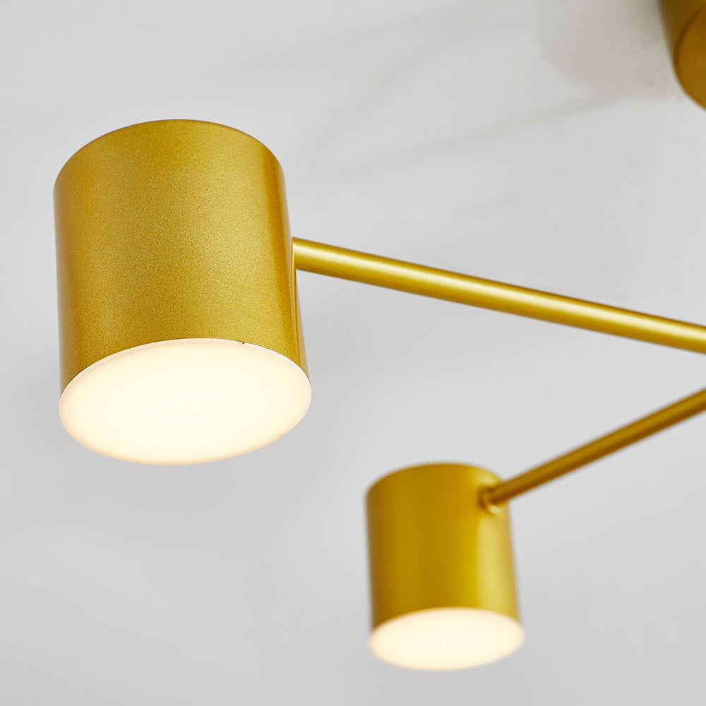 Three Colour Temperatures Six Head LED Flush Ceiling Light