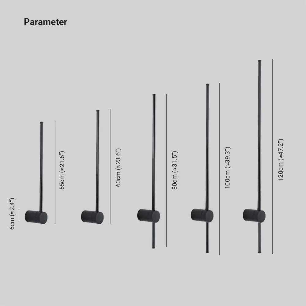 Minimalist LED Black Wall Reading Lamp Lumenline