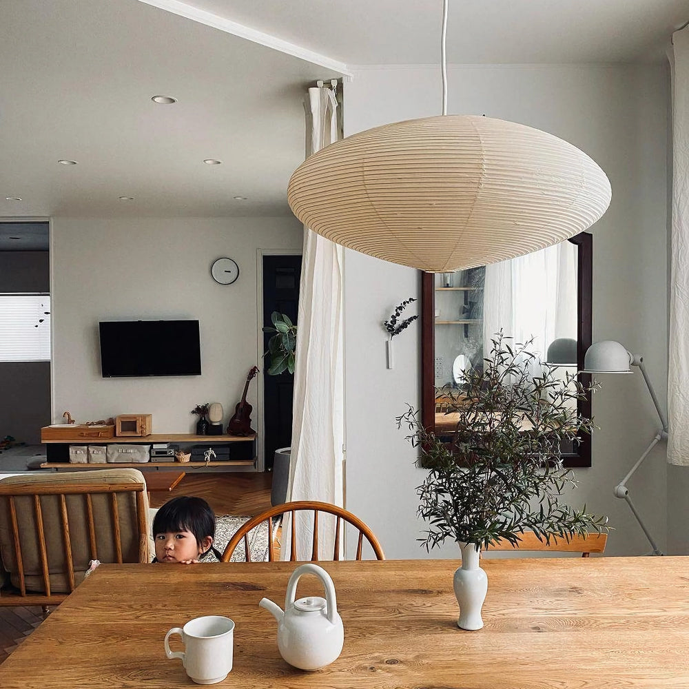 Soft Ambient Glow Washi Paper Pendant Light