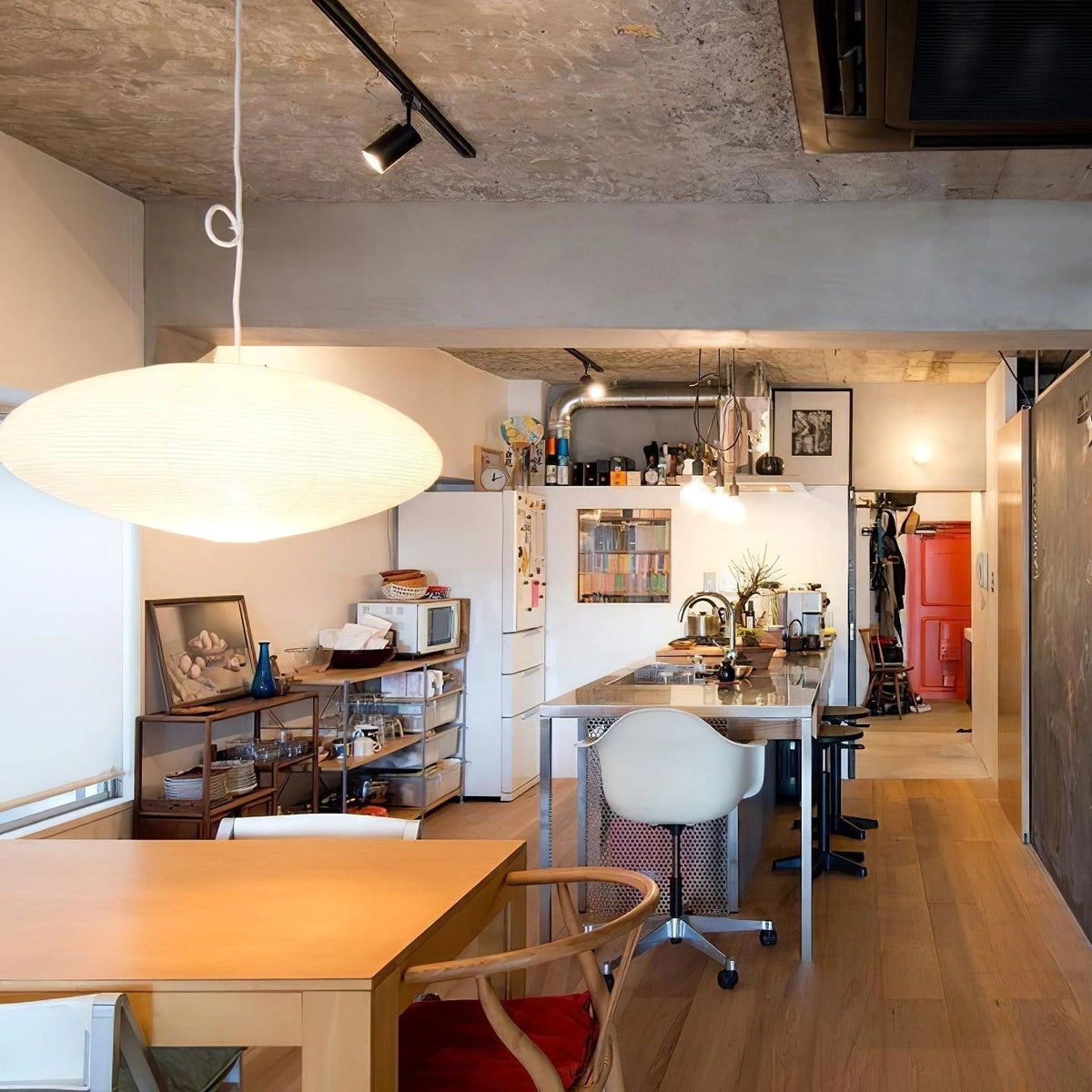 Soft Ambient Glow Washi Paper Pendant Light
