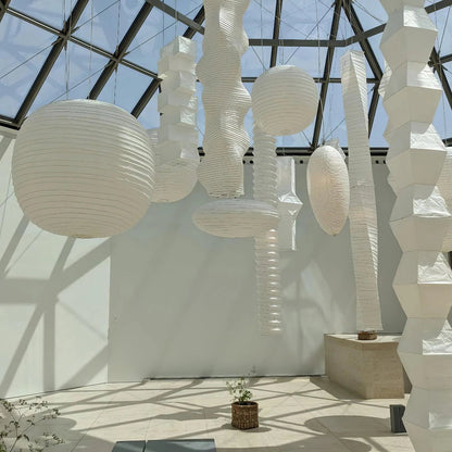Soft Ambient Glow Washi Paper Pendant Light