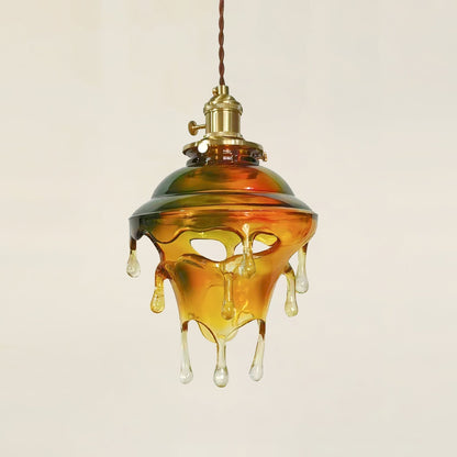 Ambient Glow Iridescent Pendant Lamp For Water Drop