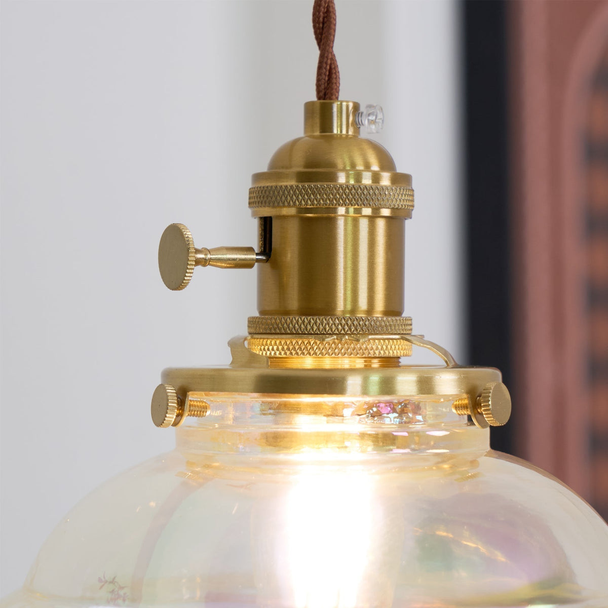 Ambient Glow Iridescent Pendant Lamp For Water Drop