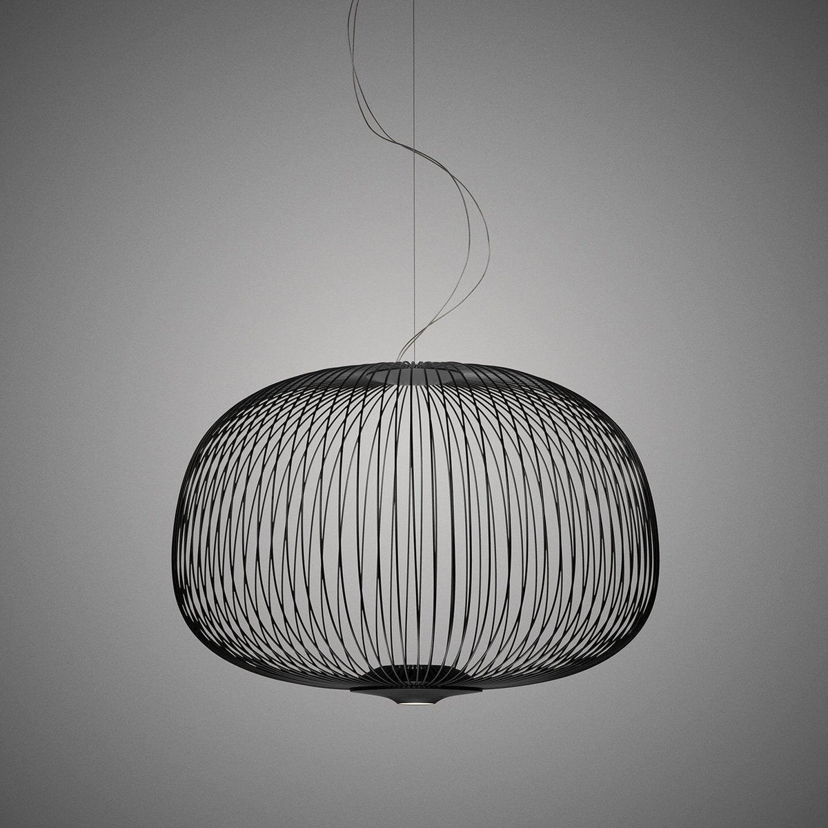 Pendant Light Cage Aero Spokes With Integrated LED