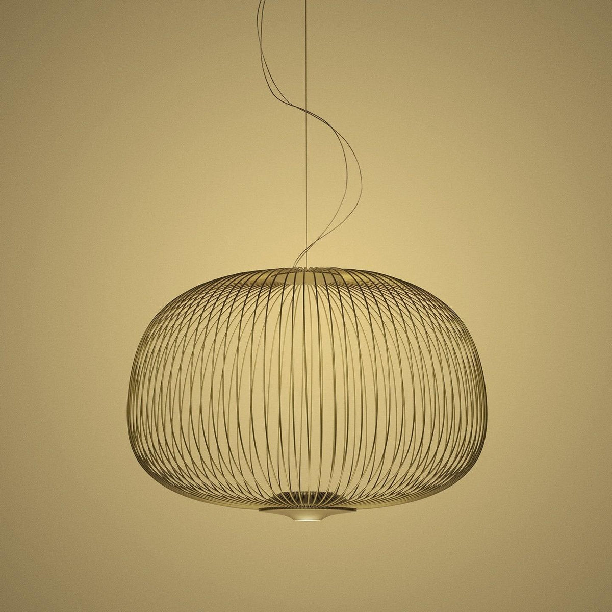 Pendant Light Cage Aero Spokes With Integrated LED