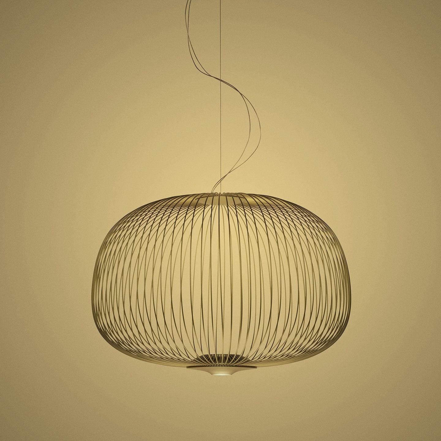 Pendant Light Cage Aero Spokes With Integrated LED