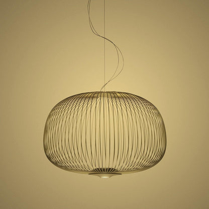 Pendant Light Cage Aero Spokes With Integrated LED