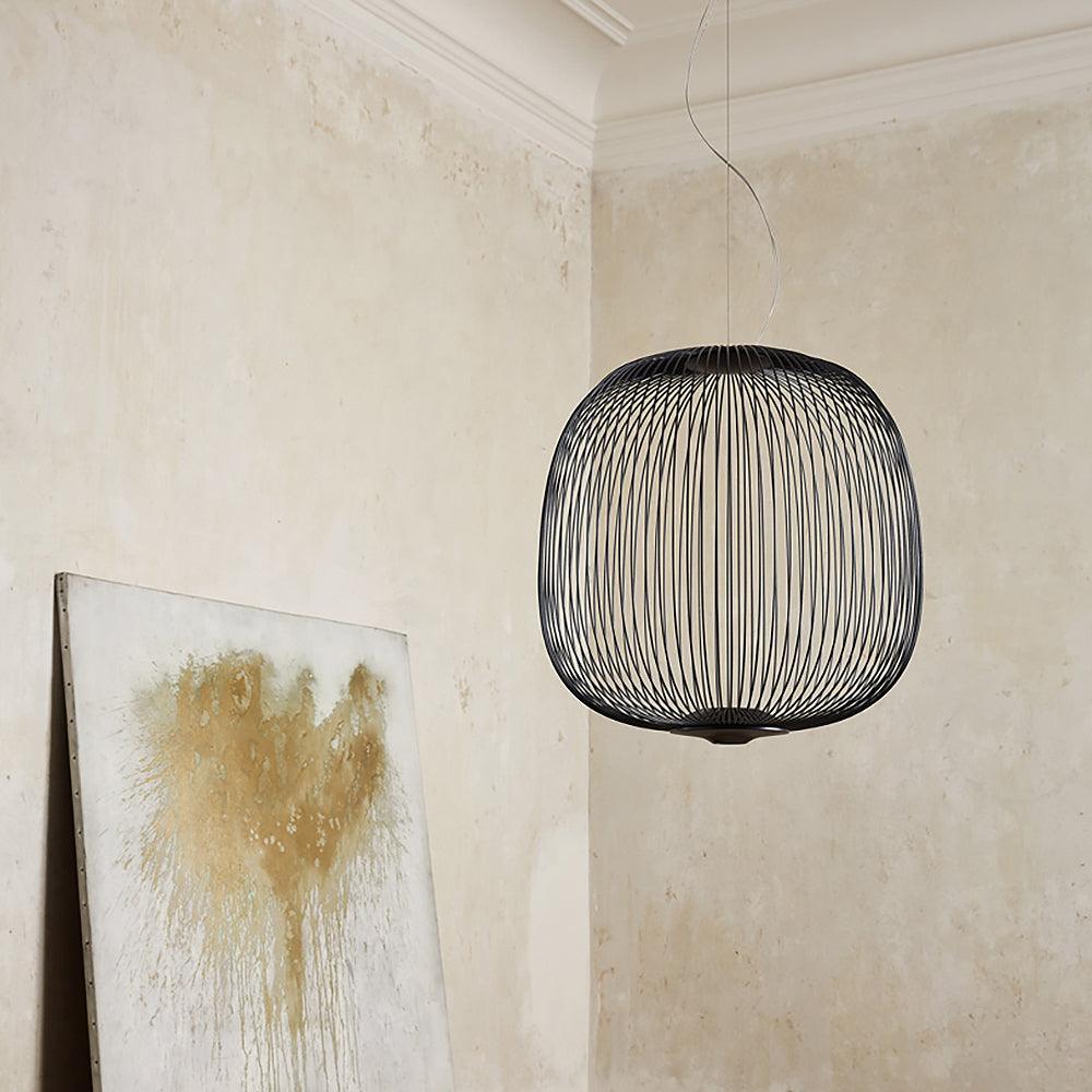Pendant Light Cage Aero Spokes With Integrated LED