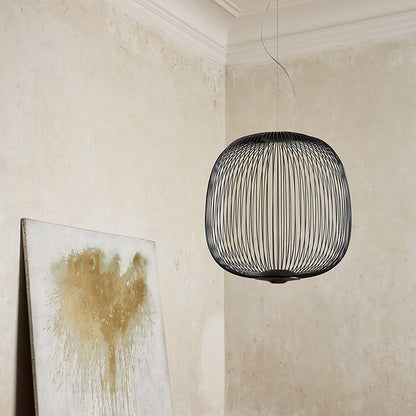 Pendant Light Cage Aero Spokes With Integrated LED