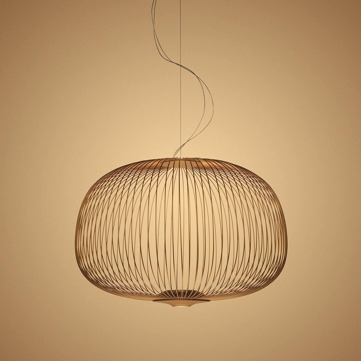 Pendant Light Cage Aero Spokes With Integrated LED