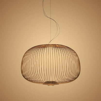 Pendant Light Cage Aero Spokes With Integrated LED