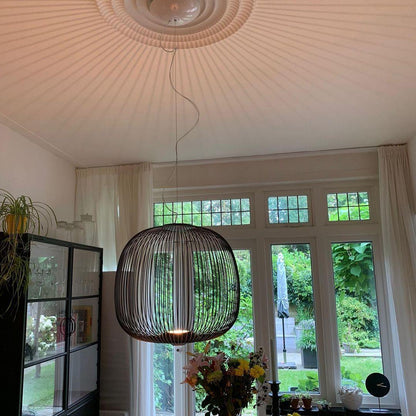 Pendant Light Cage Aero Spokes With Integrated LED
