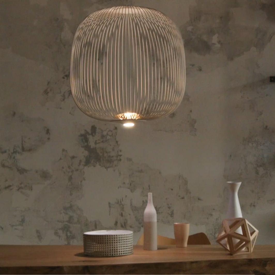 Pendant Light Cage Aero Spokes With Integrated LED