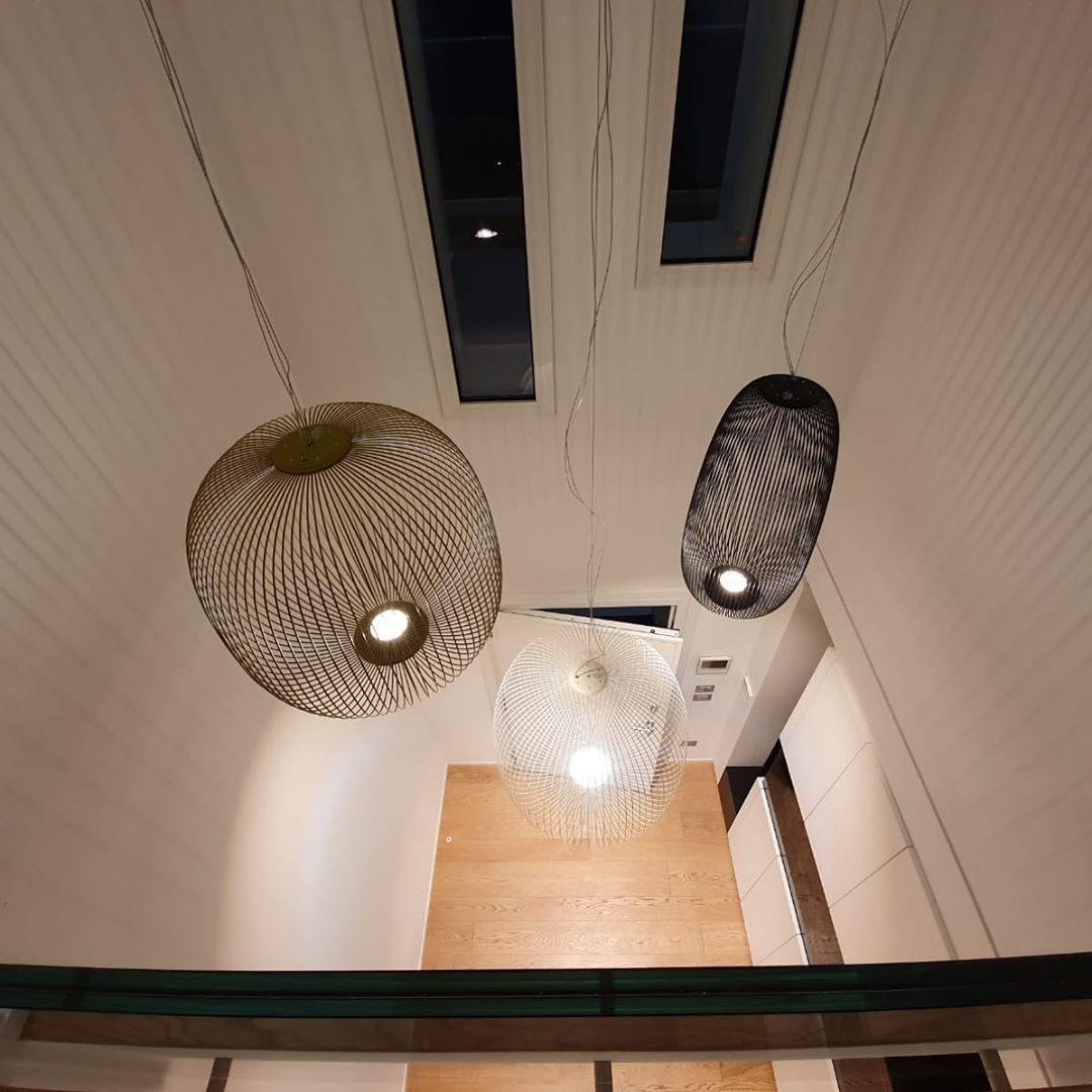 Pendant Light Cage Aero Spokes With Integrated LED
