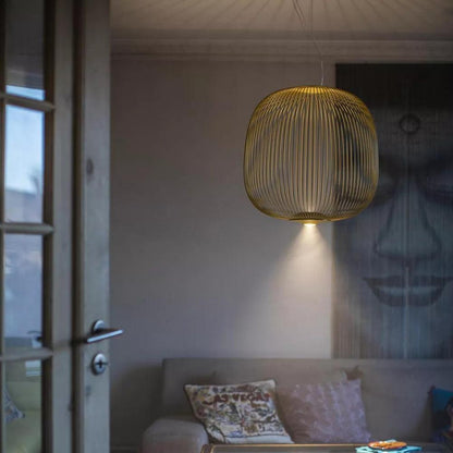 Pendant Light Cage Aero Spokes With Integrated LED