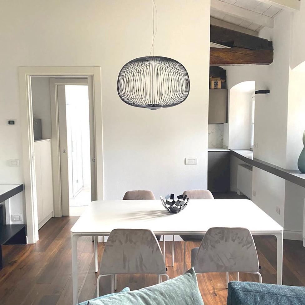Pendant Light Cage Aero Spokes With Integrated LED