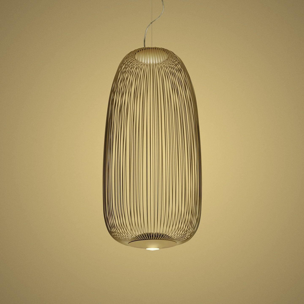 Pendant Light Cage Aero Spokes With Integrated LED