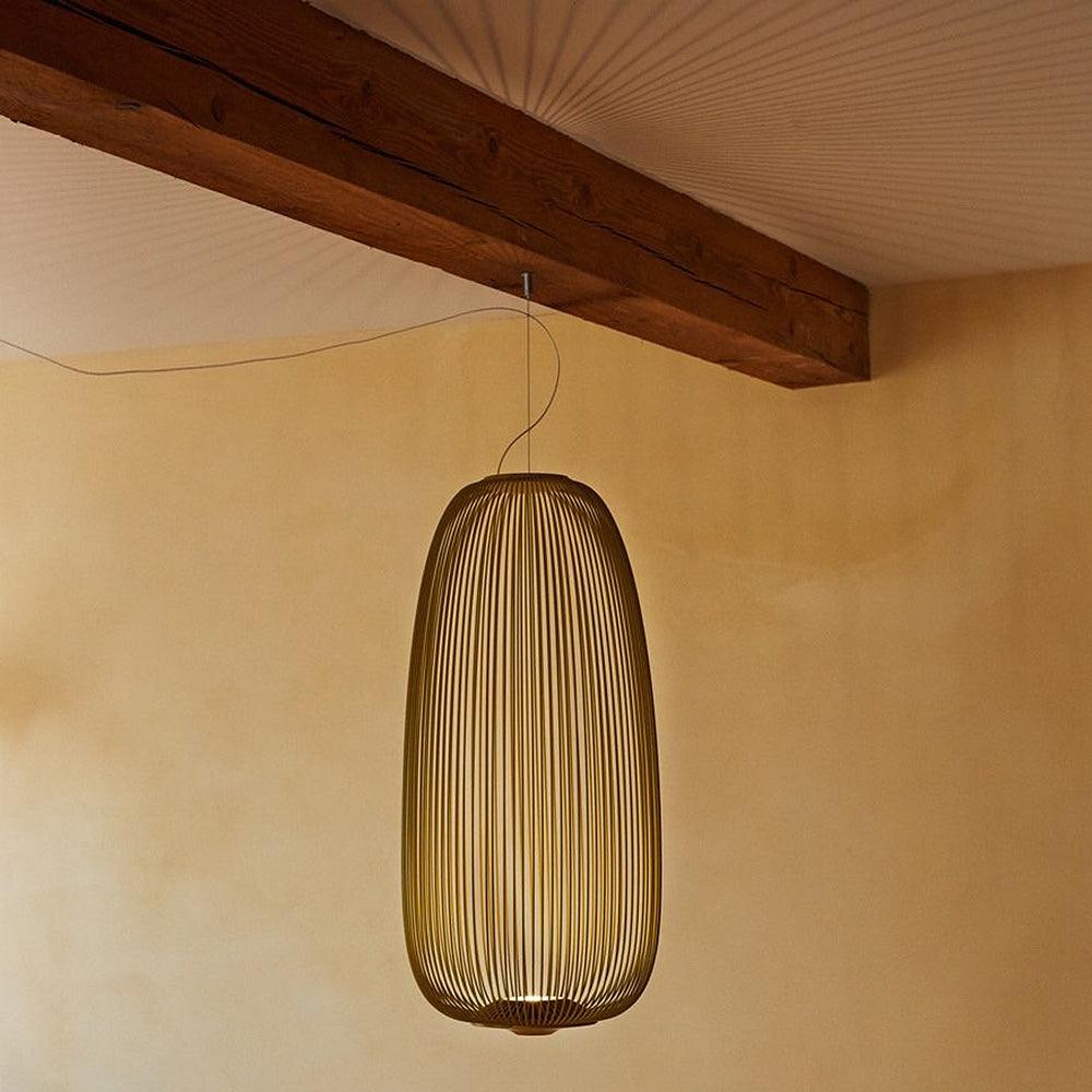 Pendant Light Cage Aero Spokes With Integrated LED