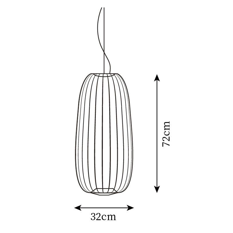 Pendant Light Cage Aero Spokes With Integrated LED