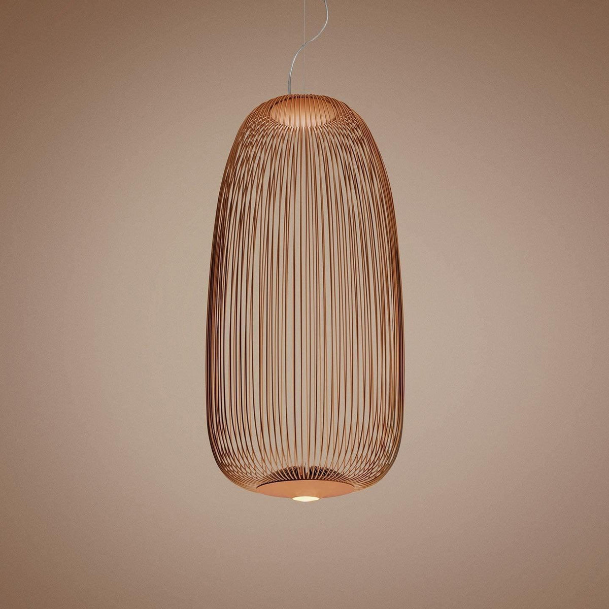 Pendant Light Cage Aero Spokes With Integrated LED