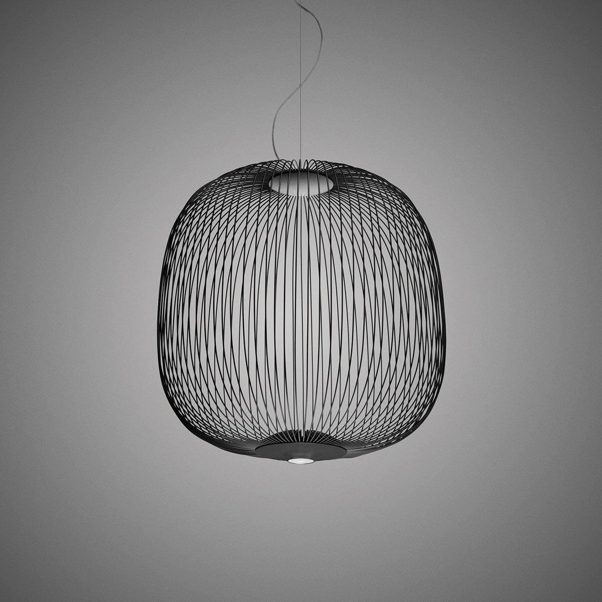 Pendant Light Cage Aero Spokes With Integrated LED
