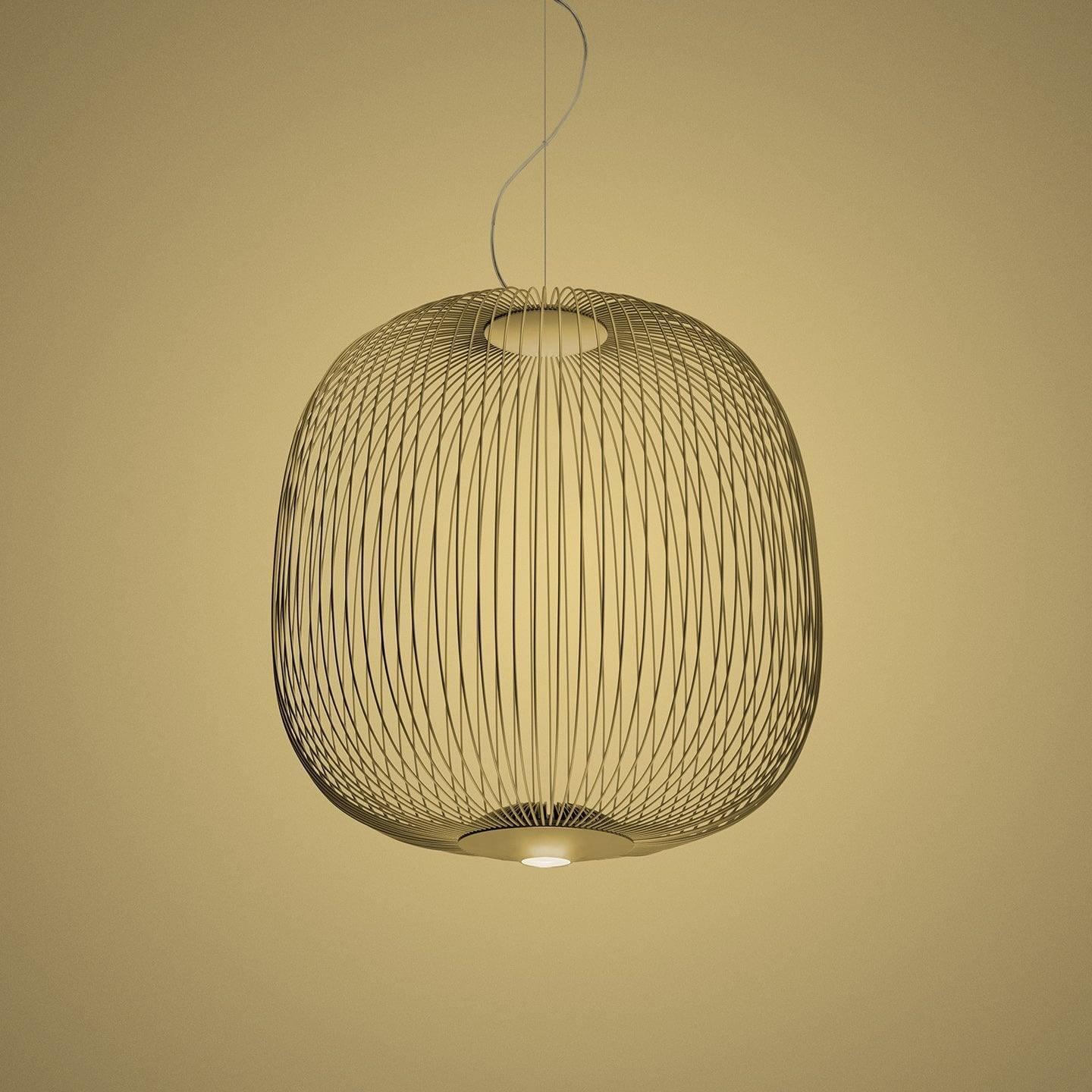 Pendant Light Cage Aero Spokes With Integrated LED