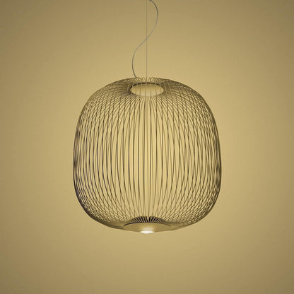 Pendant Light Cage Aero Spokes With Integrated LED