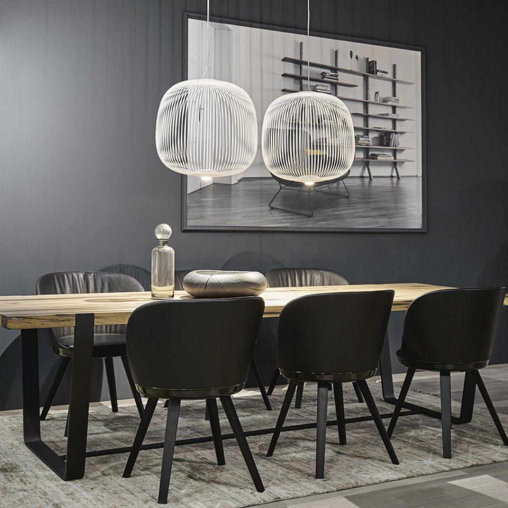 Pendant Light Cage Aero Spokes With Integrated LED