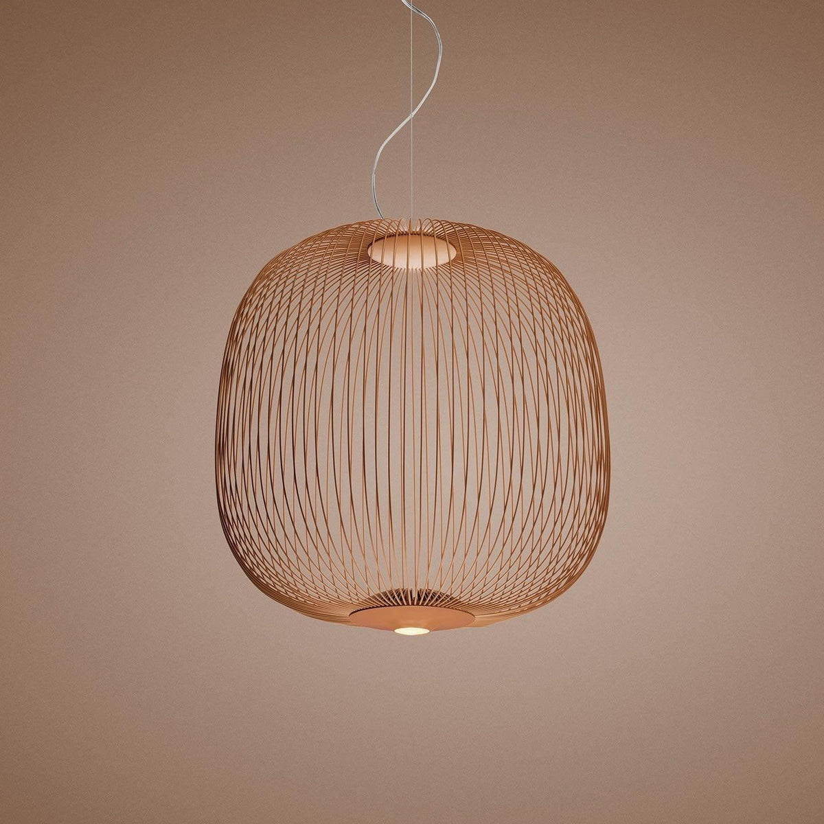Pendant Light Cage Aero Spokes With Integrated LED