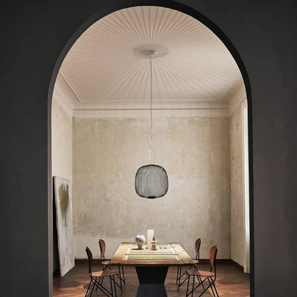 Pendant Light Cage Aero Spokes With Integrated LED