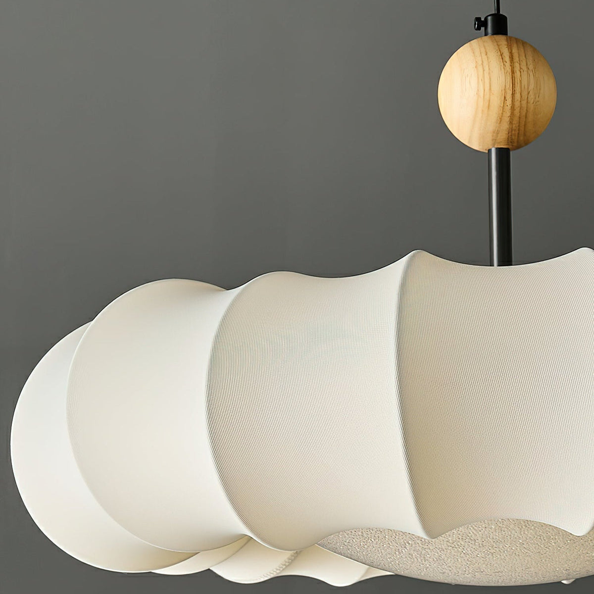 Calm Ambience Pendant Light in Soft Veil Fabric