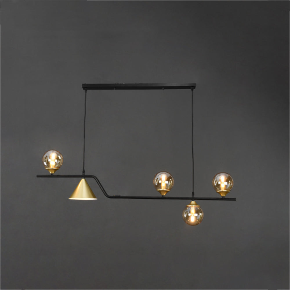 Modern Glass and Metal LED Pendant Lamp for Ambience Arisha