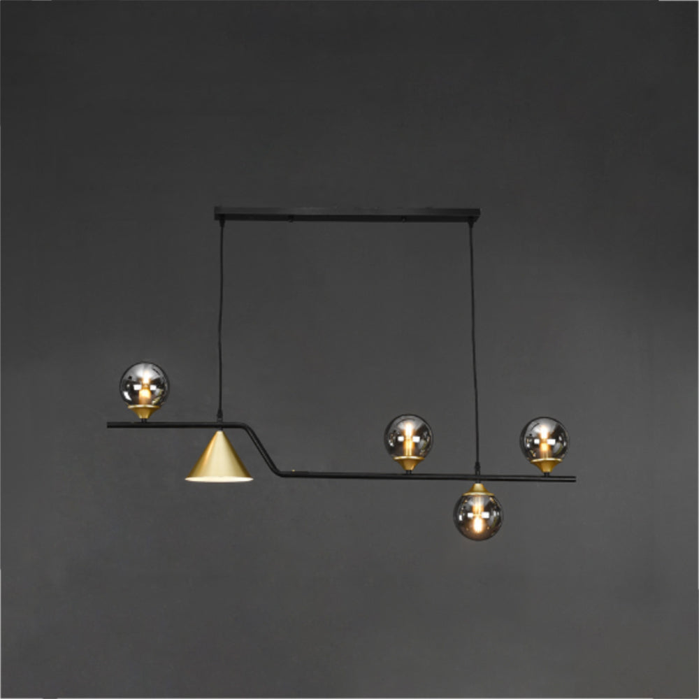 Modern Glass and Metal LED Pendant Lamp for Ambience Arisha