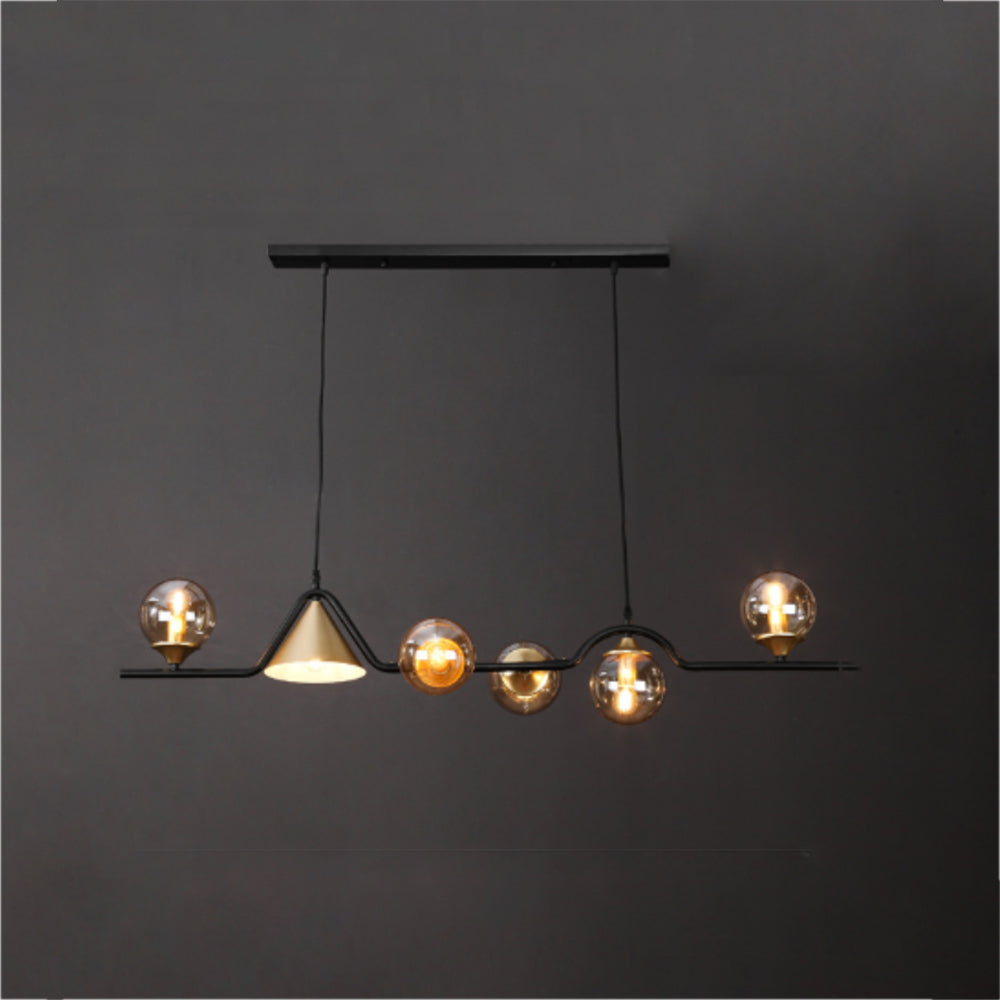 Modern Glass and Metal LED Pendant Lamp for Ambience Arisha