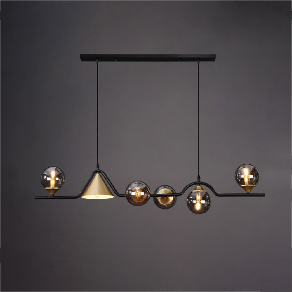 Modern Glass and Metal LED Pendant Lamp for Ambience Arisha