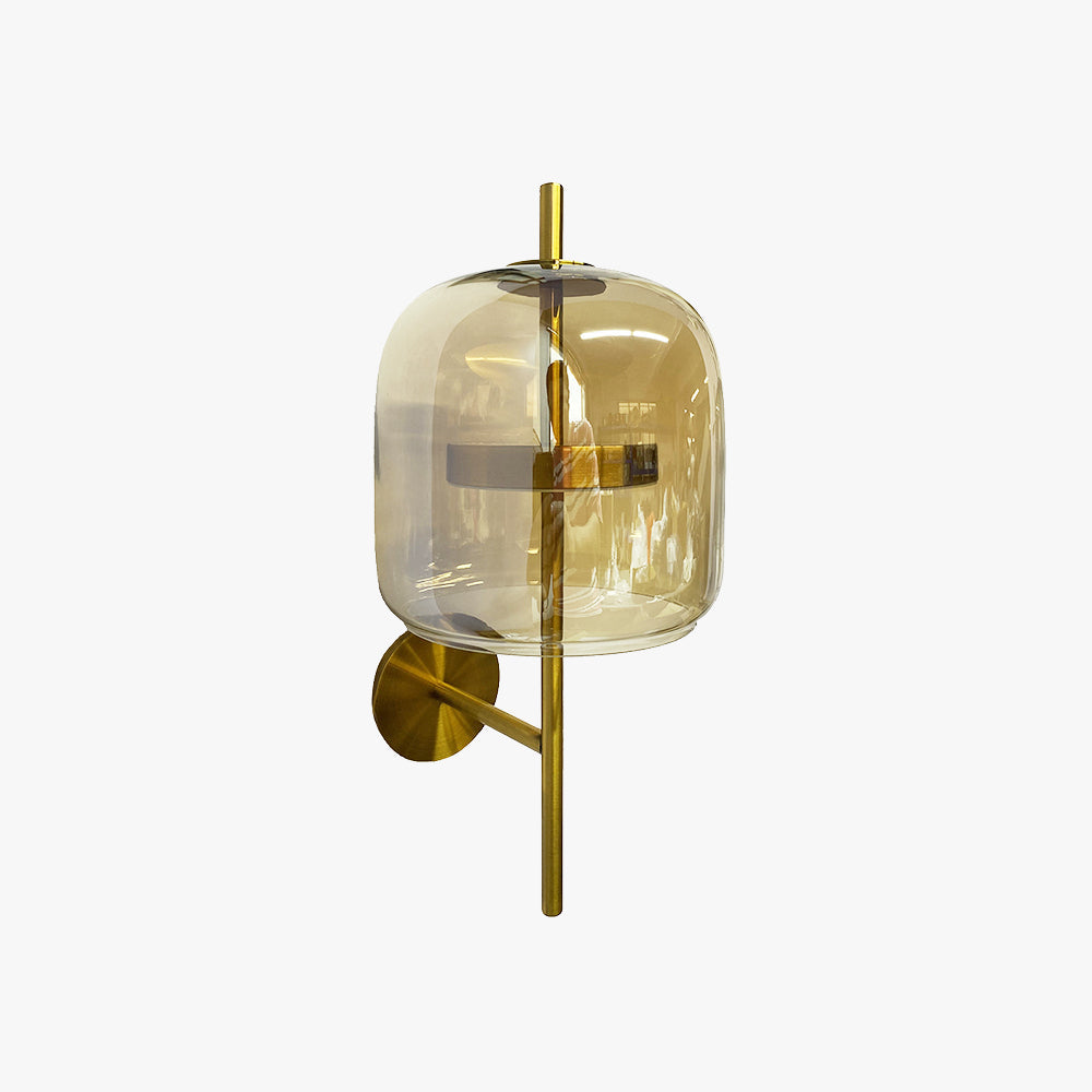 Wall Lamp For Bedroom And Hallway In Indoor Glass And Metal