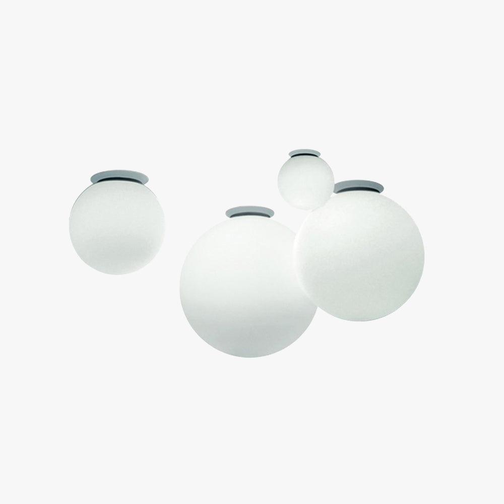Glass Bubble Aurora Flush Mount Ceiling Sphere Light For Bedroom