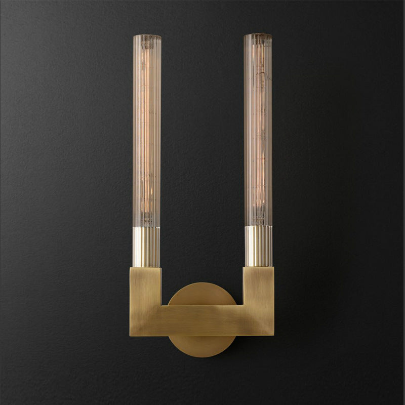 Lamp For Bedroom And Dining Mid Century Glass Brass Wall