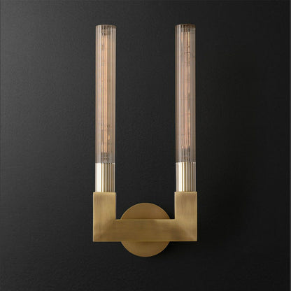 Lamp For Bedroom And Dining Mid Century Glass Brass Wall