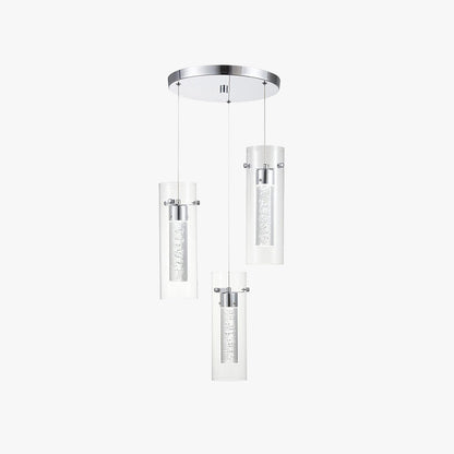 Dimmable Cluster Brass Pendant Glass Light