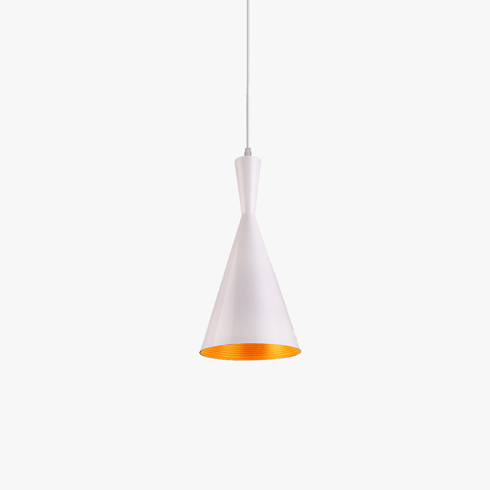 Cozy Bedroom Ambience Nordic Metal Cone Pendant Light