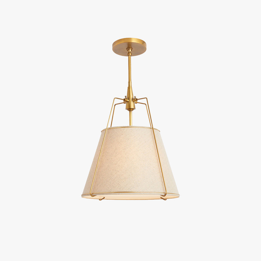 Soft Ambient Glow Conical Fabric Pendant Light