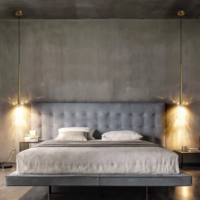 Illumination Ample With Light Pendant Linear Gold