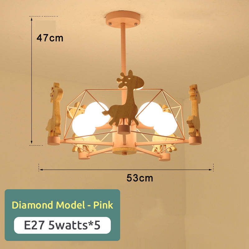 Ceiling Mount Flush LED Giraffe Motif Light