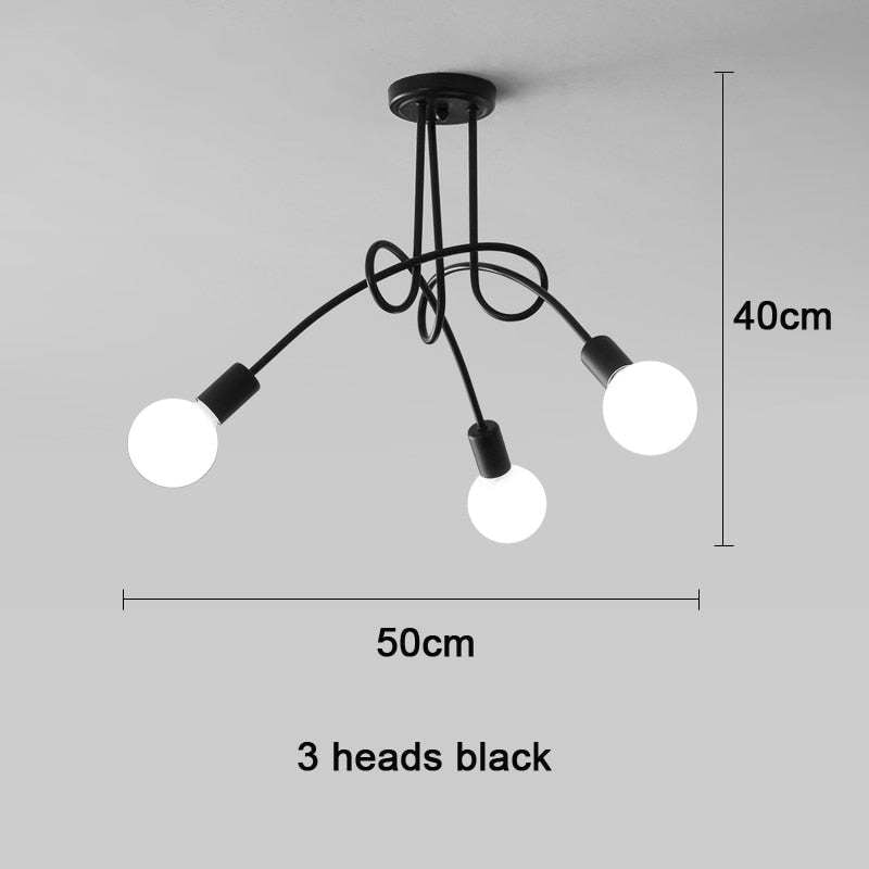 Metal Linear NovaLine Ceiling Curve Light For Living And Dining Rooms